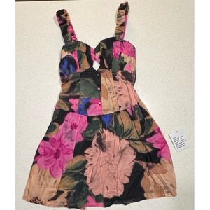 ASOS DESIGN Colorful Floral Print Mini Dress – Women's Size US 2 cute